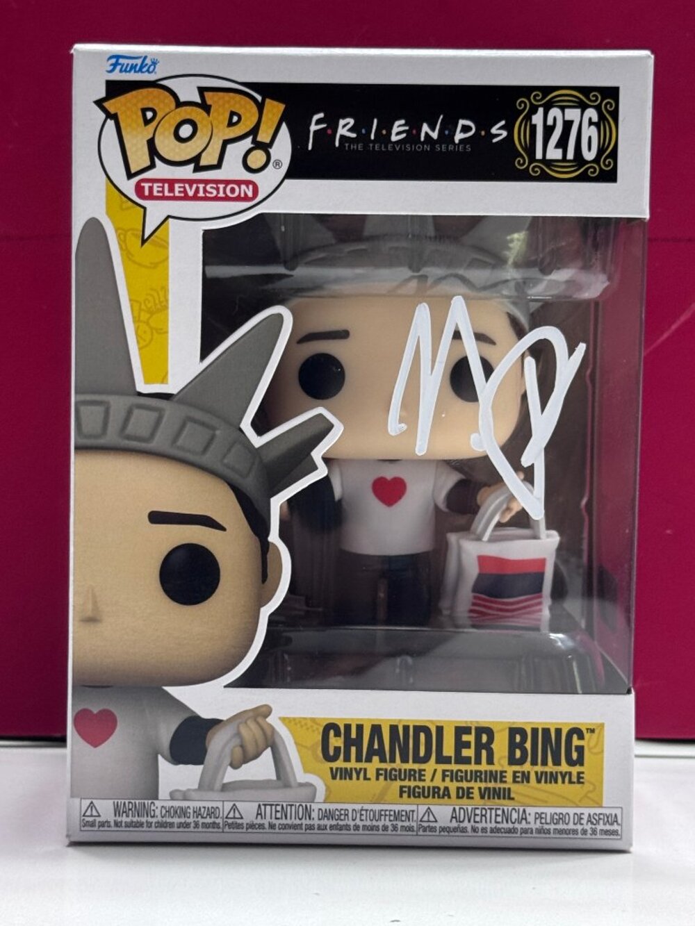 FUNKO POP Friends CHANDLER BING #1276 Signed by Matthew Perry RARE COA AUTHENTIC